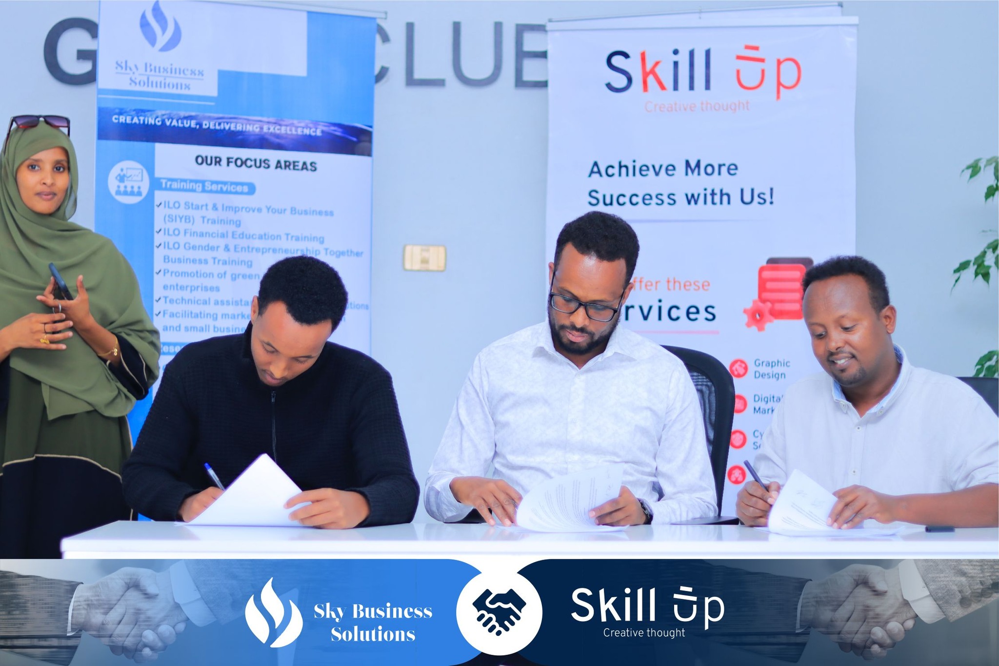Official Signing of a Business Agreement